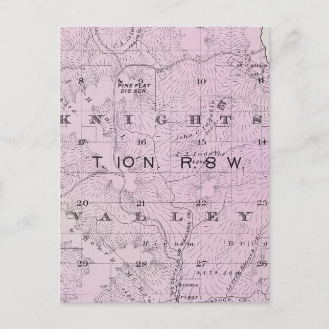 Sonoma-Landkreis, Kalifornien 17 Postkarte (Vorderseite)