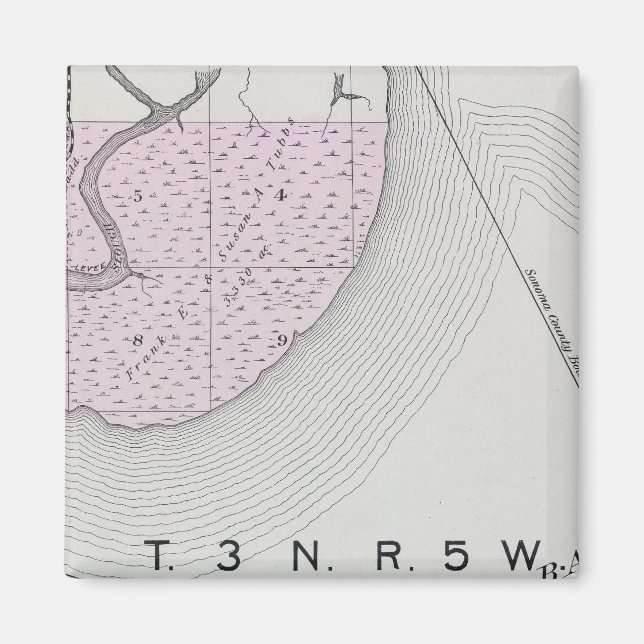 Sonoma Landkreis, Kalifornien 24 Magnet (Vorne)