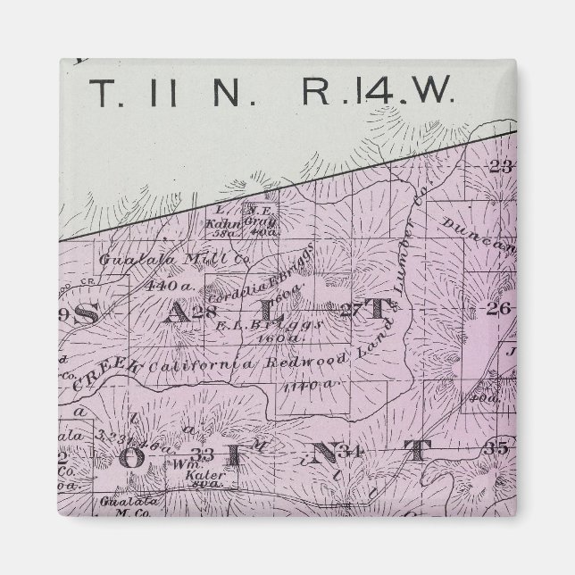 Sonoma Landkreis, Kalifornien 36 Magnet (Vorne)