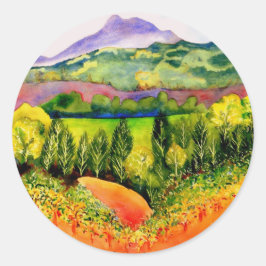 Sonoma Landkreis Vineyard Runder Aufkleber