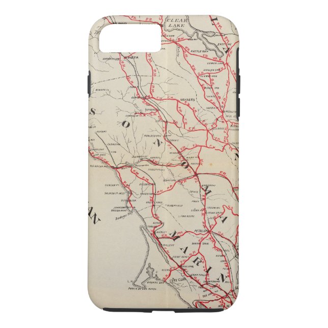 Sonoma, Marin, See und Napa Landkreise Case-Mate iPhone Hülle (Rückseite)