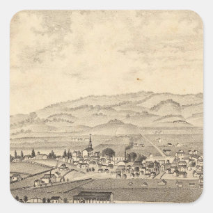 Sonoma und Marin District Agricultural Society Quadratischer Aufkleber