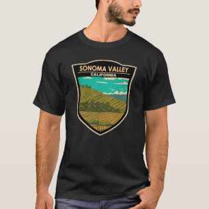 Sonoma Valley California Art Vintag T-Shirt