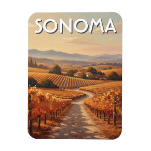 Sonoma Valley California Reise Magnet