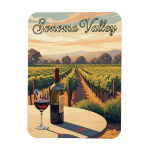 Sonoma Valley California Travel Magnet