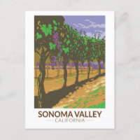 Sonoma Valley California Weinroute Vintag