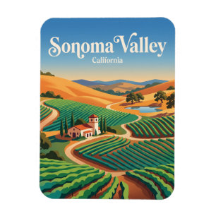 Sonoma Valley Kalifornien Magnet
