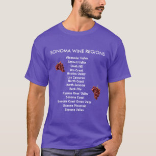Sonoma Wein-Regions-Klassiker-Shirt T-Shirt
