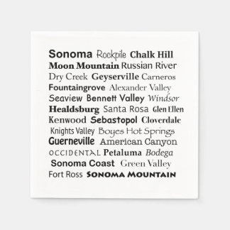 Sonoma Wine Country Napkins Serviette
