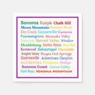 Sonoma Wine Country Servietten