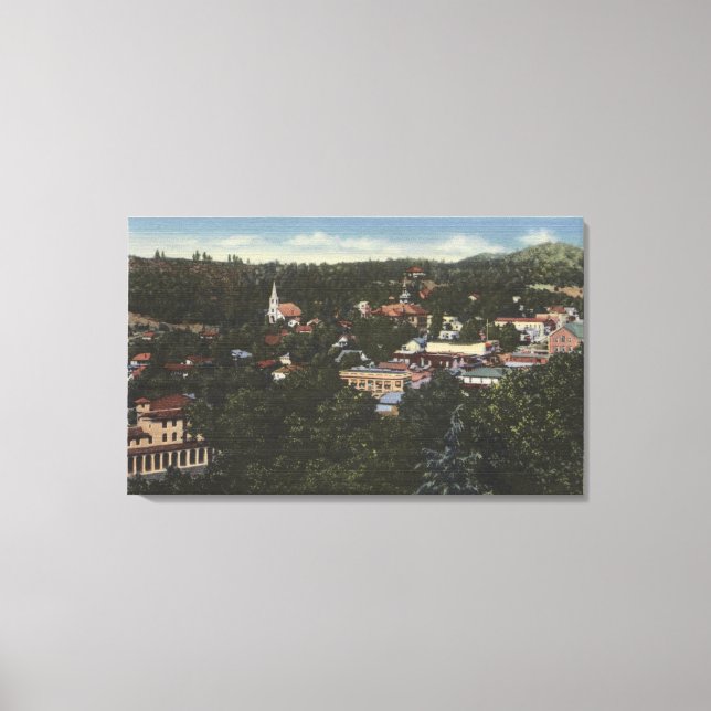 Sonora, KalifornienLuftaufnahmeSonora, CA Leinwanddruck (Vorderseite)