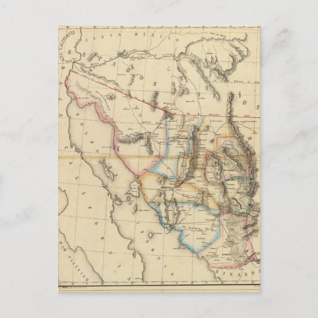 Sonora, Mexiko Postkarte (Vorderseite)