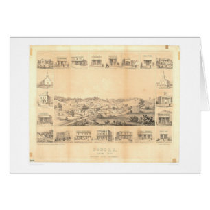 Sonora, panoramische Karte 1854 (1647A) CA - nicht