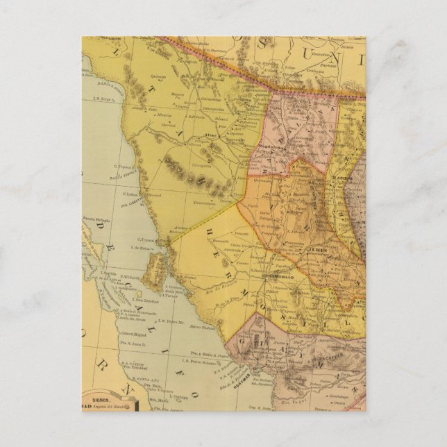 Sonora Postkarte (Vorderseite)