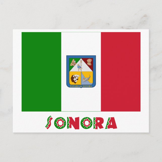 Sonora Unofficial Flag Postkarte (Vorderseite)