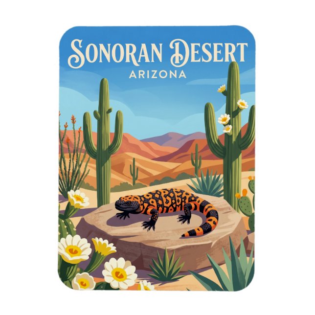 Sonora-Wüste USA Magnet (Vertikal)