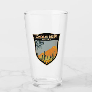 Sonoran Desert Arizona Vintage Kunst Glas