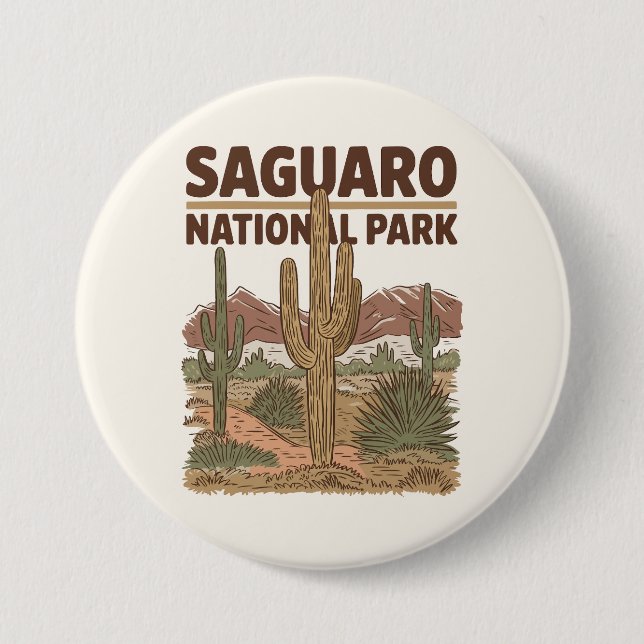Sonoran Desert Saguaro Nationalpark Button (Vorderseite)