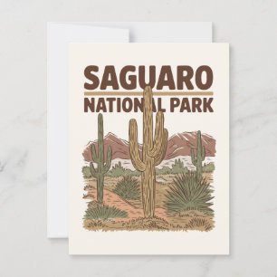 Sonoran Desert Saguaro Nationalpark Postkarte