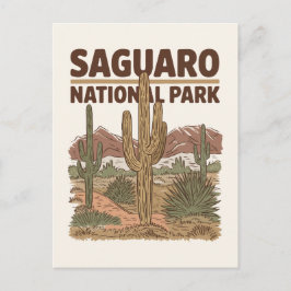 Sonoran Desert Saguaro Nationalpark Postkarte