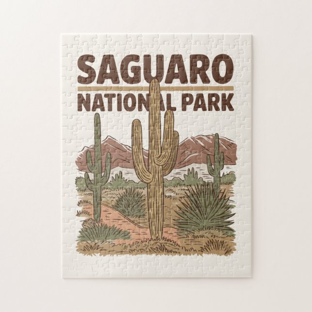 Sonoran Desert Saguaro Nationalpark Puzzle (Vertikal)
