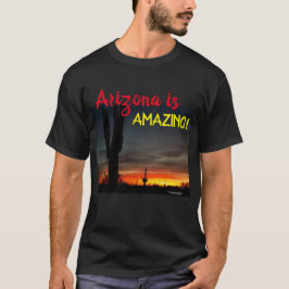 Sonoran Wüstensonnenuntergang Arizona mit T-Shirt