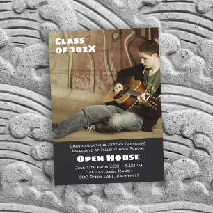 Sons Abschluss Foto Ankündigung Open House