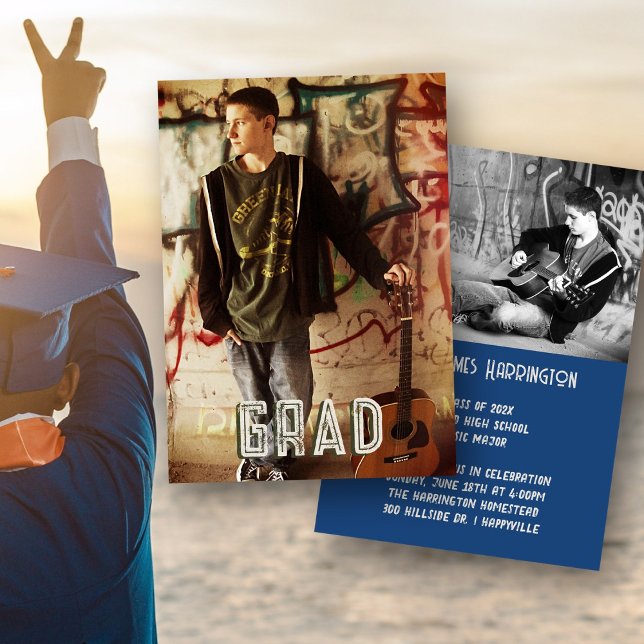 Sons Abschluss Fotos Open House Ankündigung (Von Creator hochgeladen)