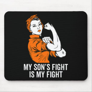 Son's Fight is my Fight Leukemia Awareness Month G Mousepad