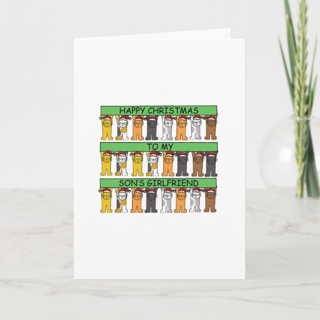 Son's Girlfriend Weihnachten Niedlichen Katzen (Vorderseite)