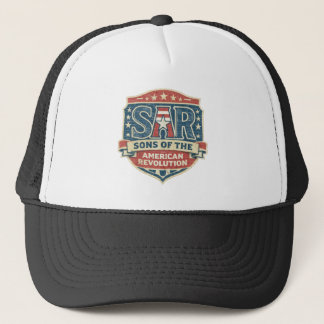 Sons of the American Revolution SAR Patriotic Logo Truckerkappe