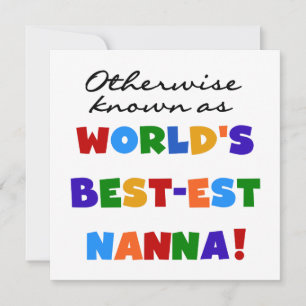 Sonst als beste Nanna Geschenke bekannt