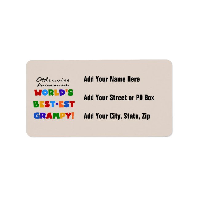 Sonst bekannt als die besten Graubündel der Welt Adressaufkleber (Vorne)