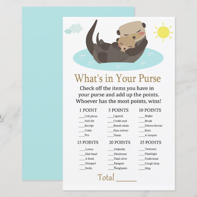 Sonst was in der Babydusche steckt (Vorne/Hinten)