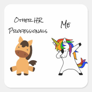 Sonstige Personalabteilungen Quadratischer Aufkleber