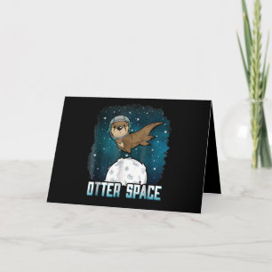 Sonstiger Platz   Funny Otter Space Animal Karte