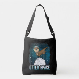 Sonstiger Platz Funny Otter Space Animal Tragetaschen Mit Langen Trägern