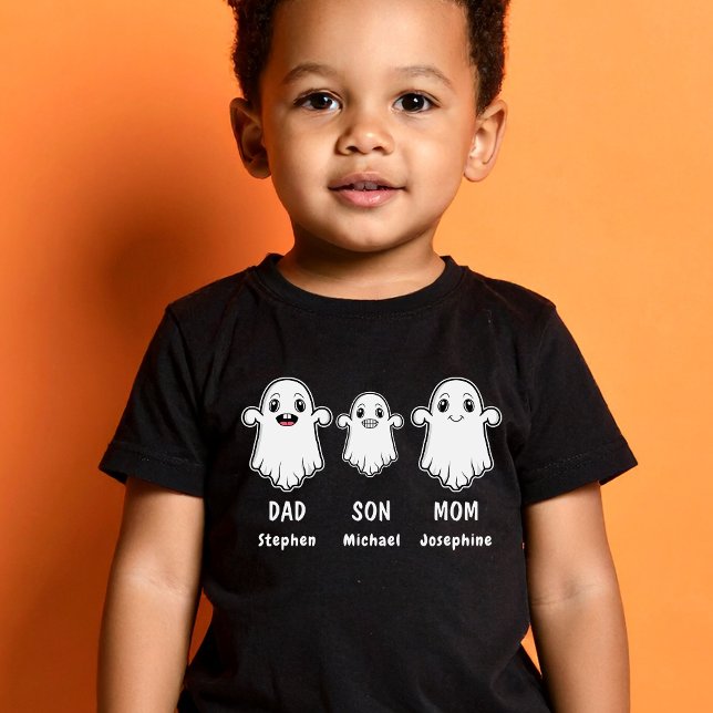 SOON Mama and Vater 3 Person Ghost Family Hallowee Baby T-shirt (Disclaimer: This image is a digital mockup.)