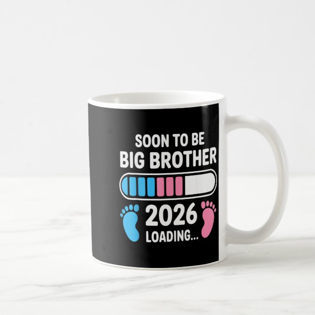 Soon To Be Big Brother 2026 New First Time Brother Kaffeetasse (Rechts)