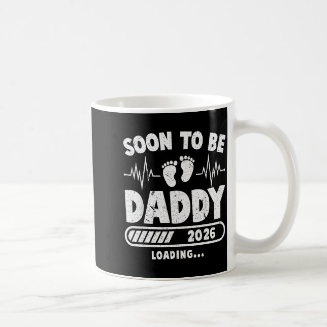 Soon To Be Daddy Est. 2026 New Dad Fathers Day Fir Kaffeetasse (Rechts)