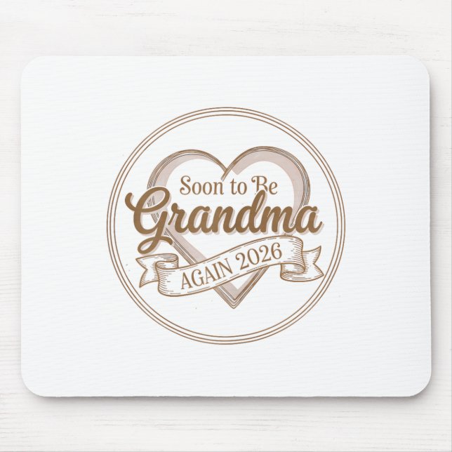 Soon To Be Grandma Again 2026 Loading Pregnancy An Mousepad (Vorne)