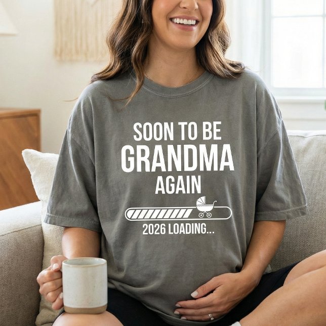 Soon to Be Grandma Again 2026 , New Grandma T-Shirt (Von Creator hochgeladen)