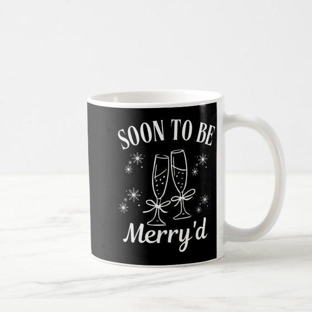 Soon To Be Merry'd Christmas Couple Engagement  Kaffeetasse (Rechts)