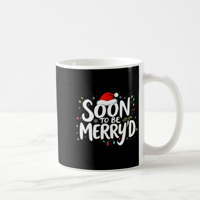 Soon To Be Merry'd Christmas Engaged Fiance Santa  Kaffeetasse (Rechts)