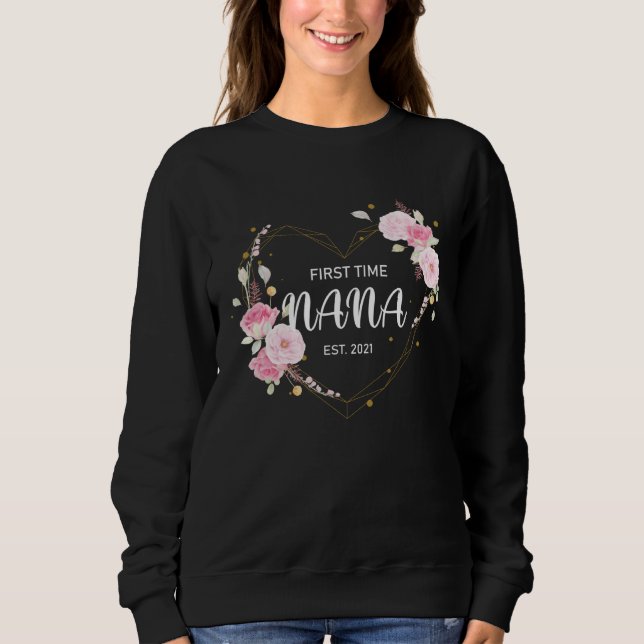 Soon To Be Nana 2021 Pregnancy Announcement New Gr Sweatshirt (Vorderseite)