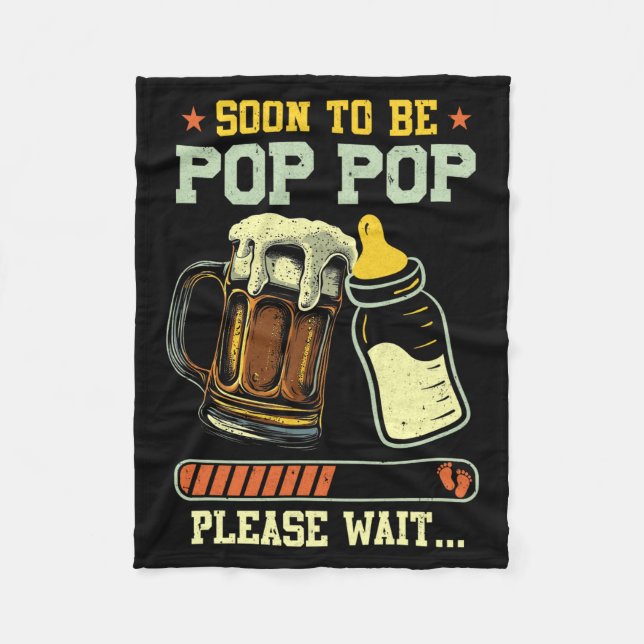 Soon To Be P P Est 2025 Pregnancy Announcement  Fleecedecke (Vorderseite)