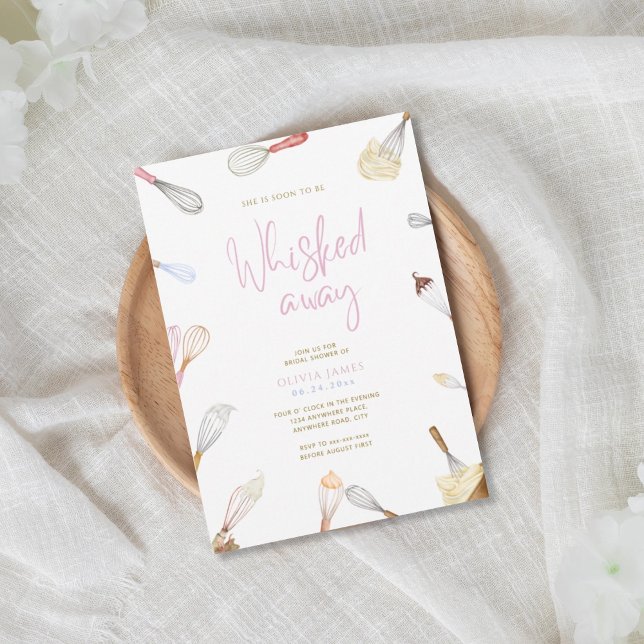 Soon to be whisked away bridal shower einladung (Von Creator hochgeladen)
