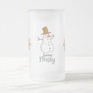 Soooo Frosty Design Mattglas Bierglas