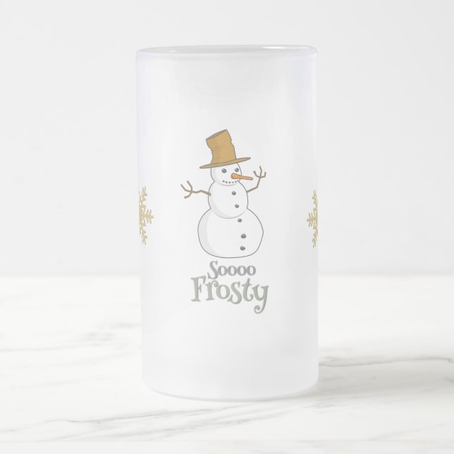 Soooo Frosty Design Mattglas Bierglas (Mittel)