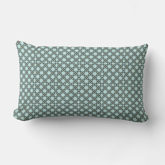 Sooosea Blues Micro Pattern Lumbar Pillow Lendenkissen (Vorderseite)
